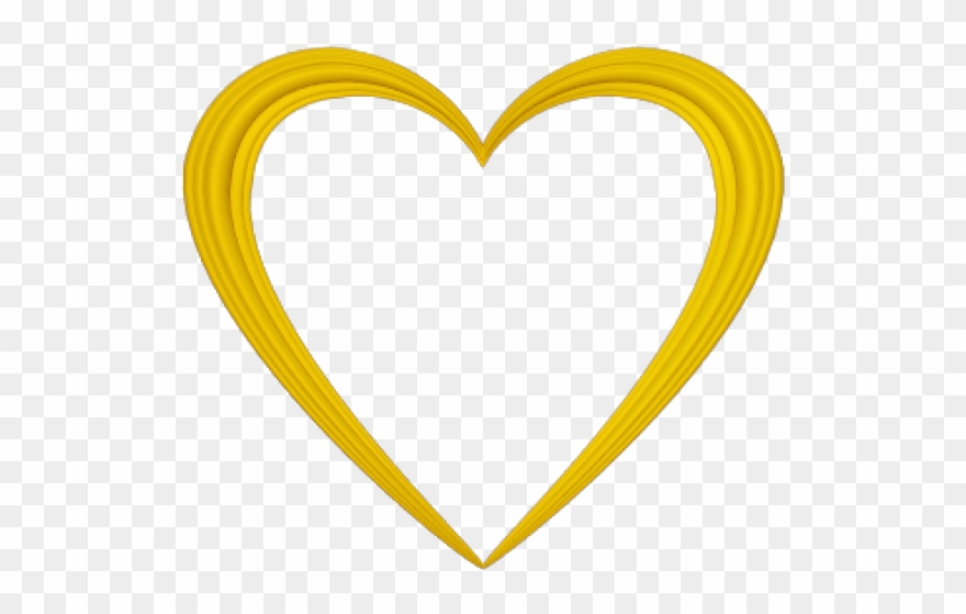 Halo Clipart Clear Background - Yellow Hearts Transparent Background - Png Download