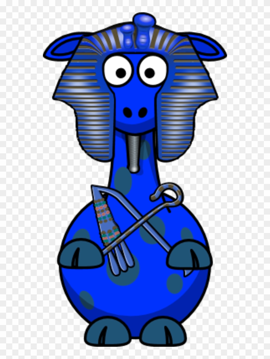 Giraffe Pharaoh Egypt Egyptian - Cartoon Buffalo Clipart
