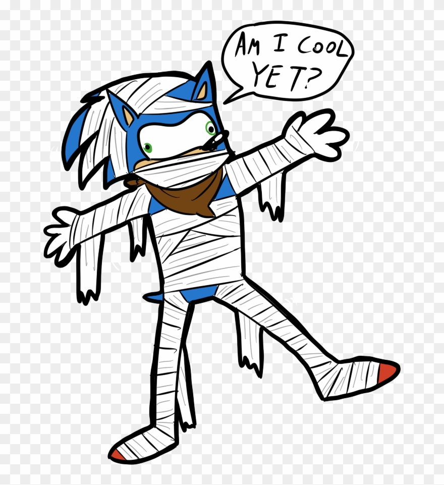 Concert Drawing Black And White - Sonic Bandages Clipart