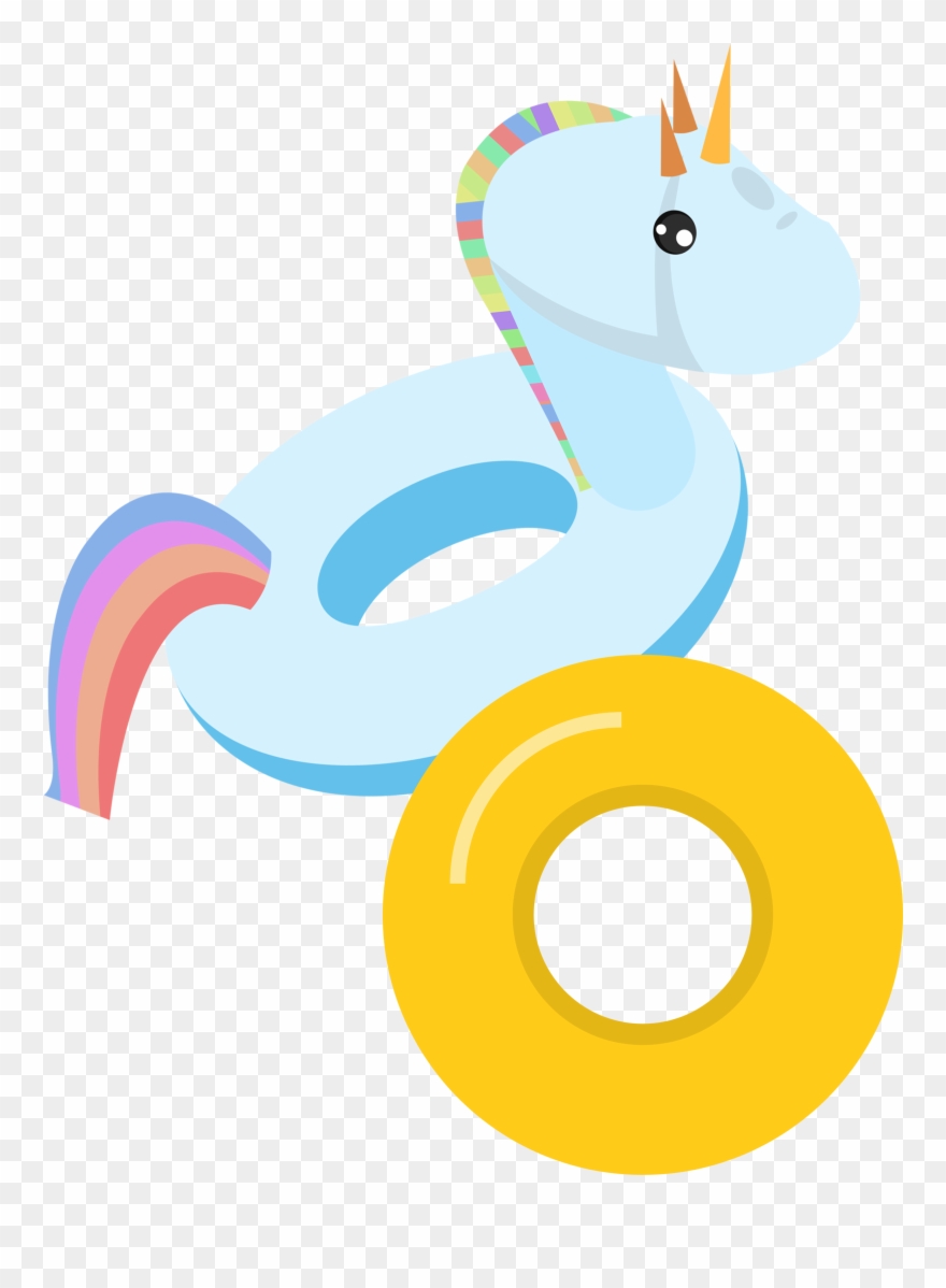 Clip Art Black And White Download Clipart Swim - Swim Ring - Png Download
