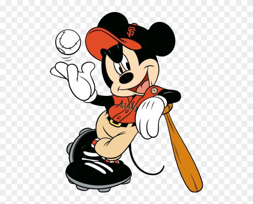 Sf Giants Clip Art - New York Yankees Mickey Mouse - Png Download