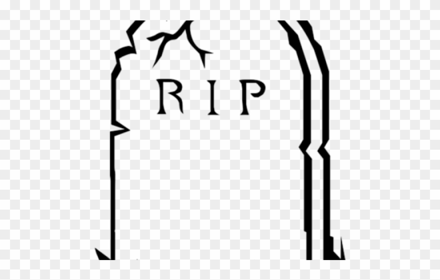 Graves Clipart Spooky Cemetery - Rip Coloring Pages - Png Download