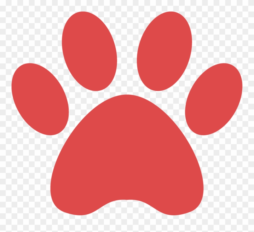 Green Paw Print Clipart - Png Download