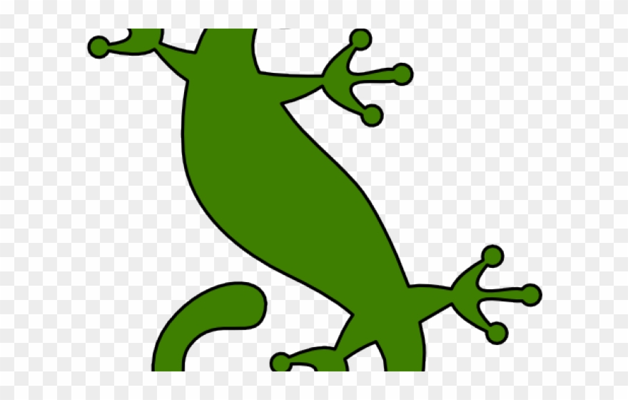 Gecko Clipart - Lizard Silhouette Clip Art - Png Download
