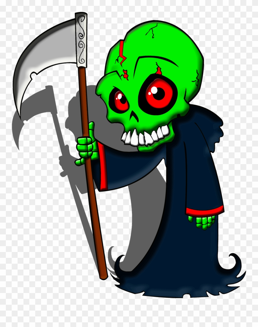 Big Image - Cartoon Grim Reaper Clipart