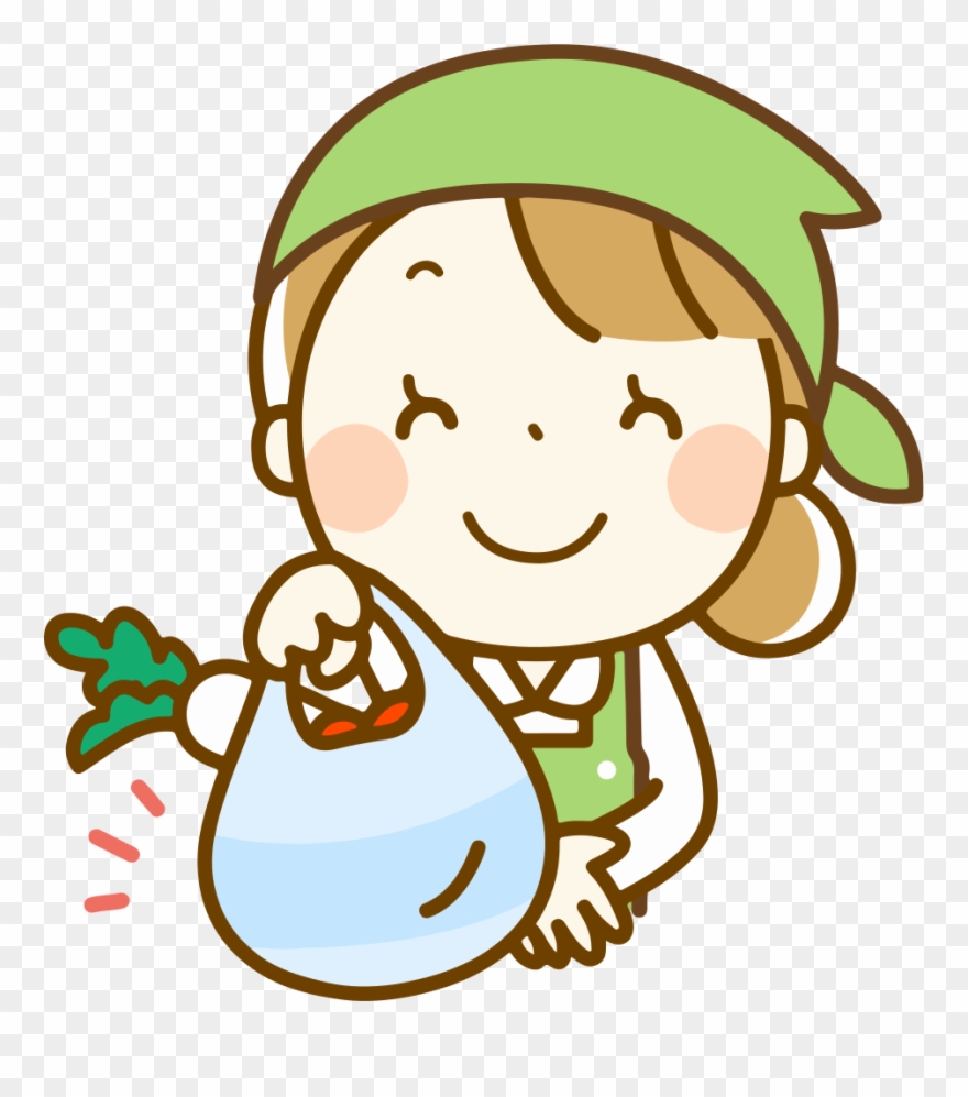 Grocery Store Clerk - スーパー の 店員 イラスト Clipart