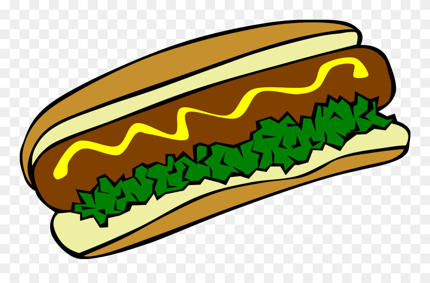 Onlinelabels Clip Art - Burger And Hot Dog - Png Download