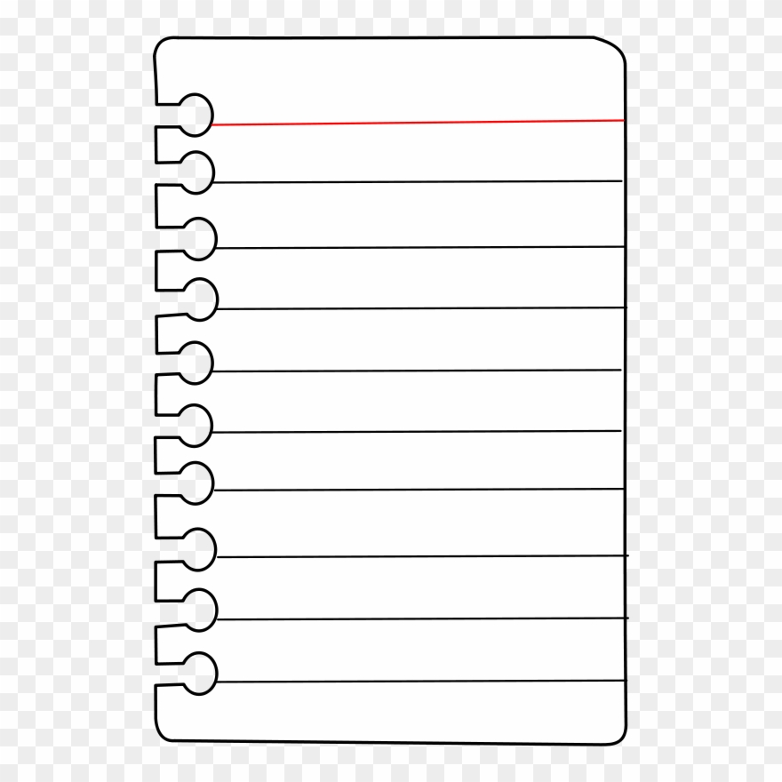 Note Clip Art - Paper Black And White - Png Download