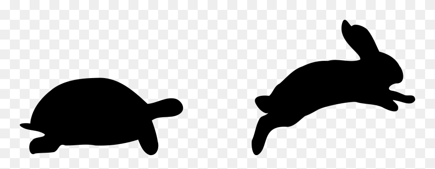 Tortoise And Hare, Fast And Slow - Tortoise And Hare Clipart - Png Download