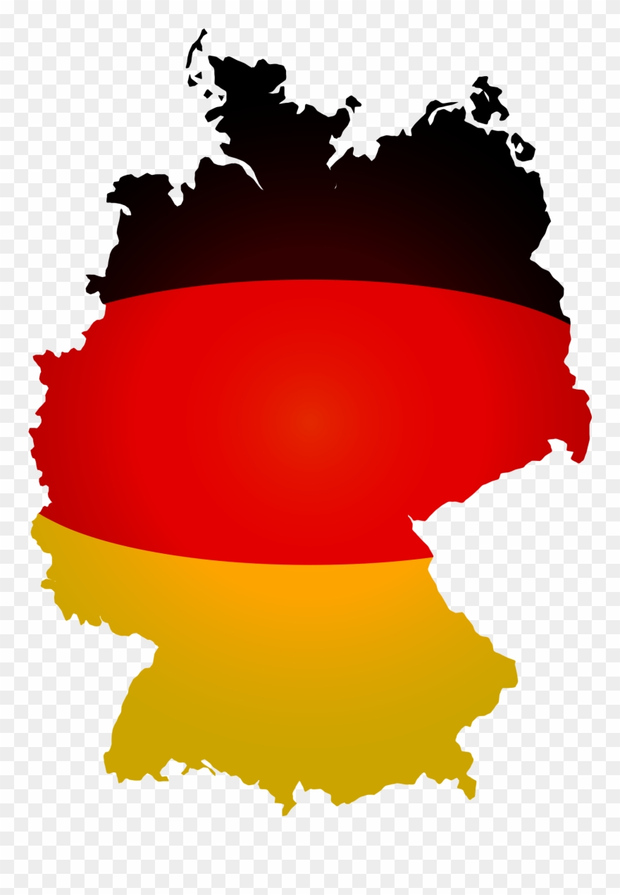 Big Image - German Flag On Germany Clipart