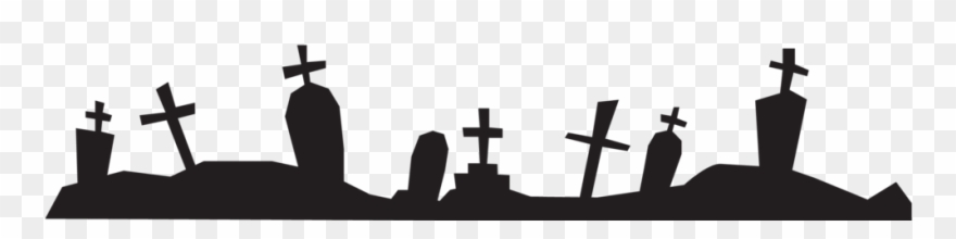 Grave Yard Png Clip Transparent - Silhouette