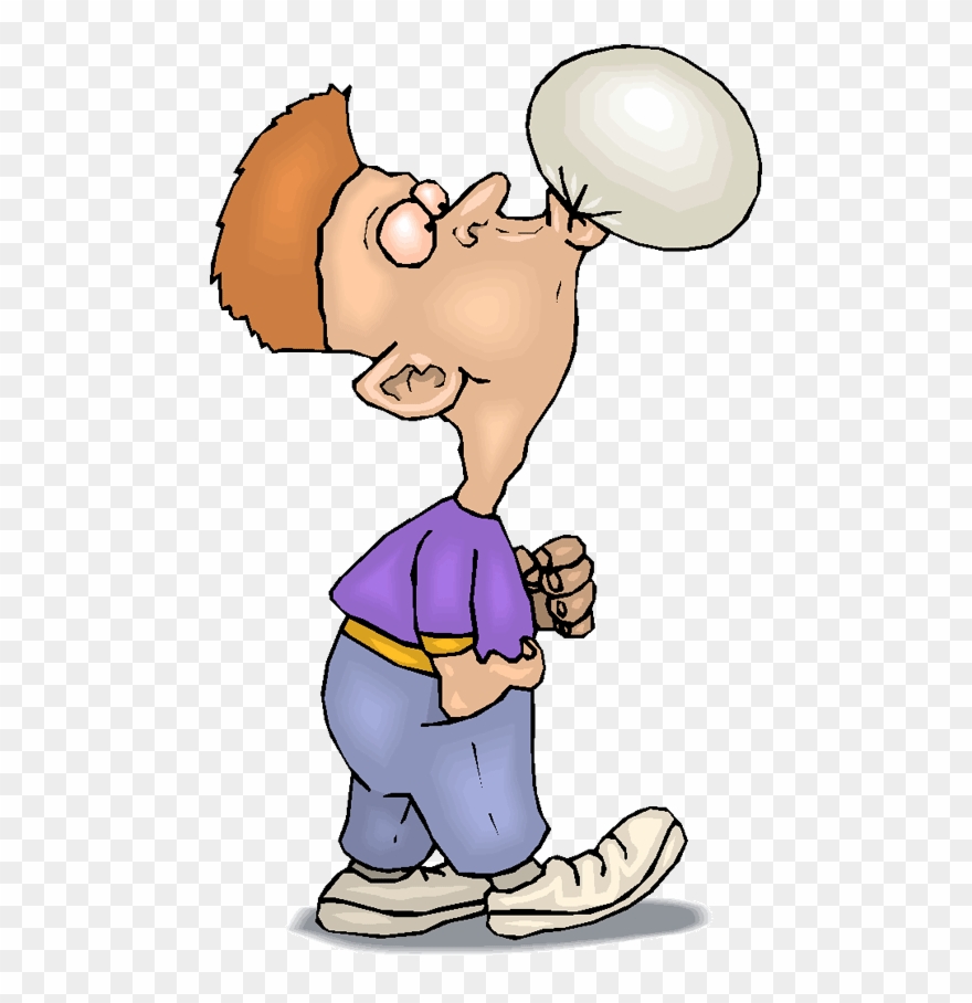 Chewing Gum Clipart - Blowing Bubble Gum Clipart - Png Download
