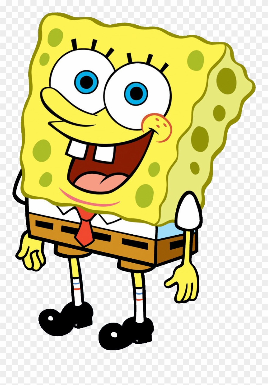 Clipart Black And White Library Boy Transparent Spongebob - Spongebob Squarepants Png