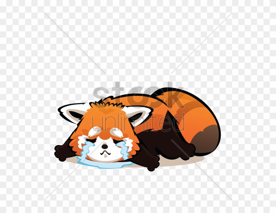 Cartoon Red Panda Crying Clipart Giant Panda Red Panda - Illustration - Png Download