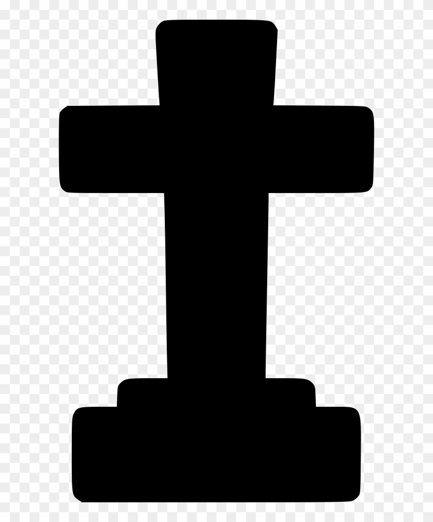 Grave Clipart Cross Grave - Icono De Una Cruz - Png Download