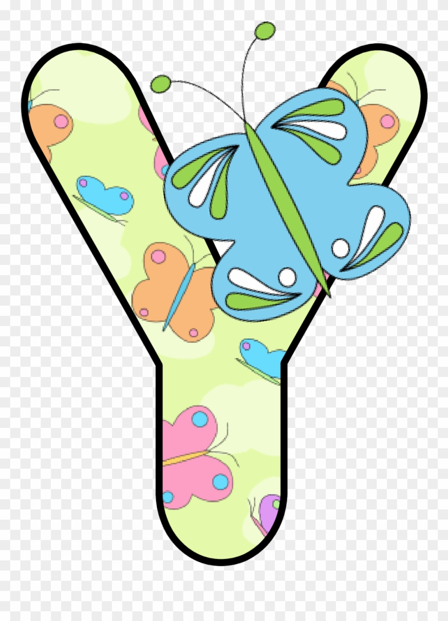 Ch B Alfabeto Mariposas De Kid Sparkz - Alphabet Letters With Butterflies Clipart