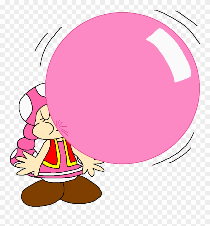 Gum Clipart Pink - Cartoon - Png Download