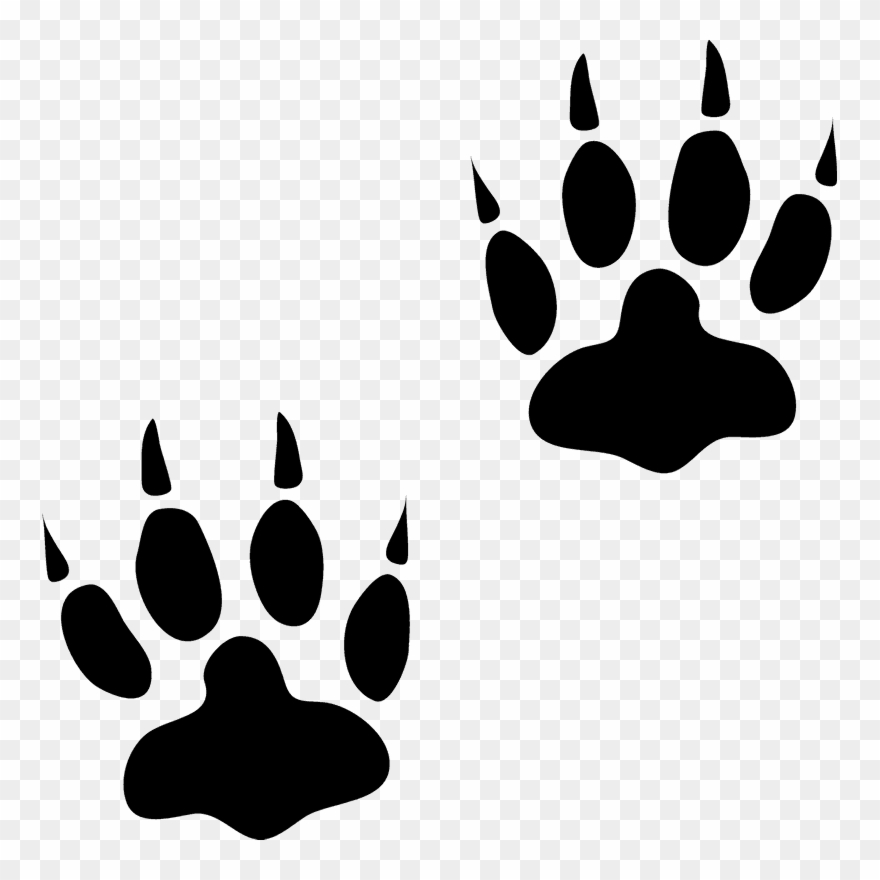 Graphic Library Download Rubber Stamp Animal Track - Animal Clipart