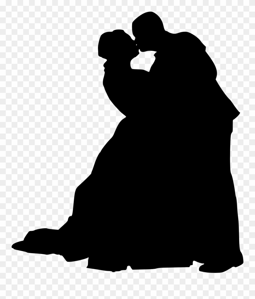 10 Bride And Groom Silhouette - Geisha Clipart - Png Download