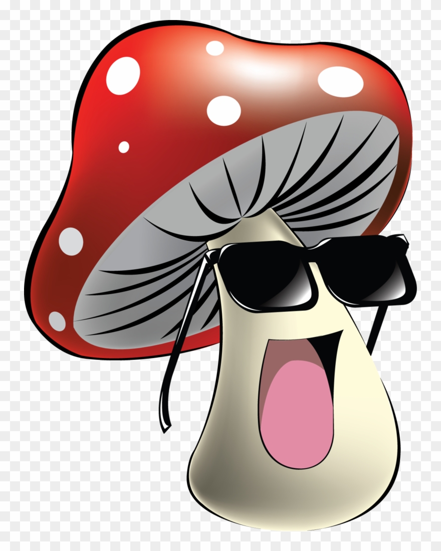 Gifs Divertidos Mushroom Crafts, Funny Fruit, Food - Smiley Mushroom Clipart
