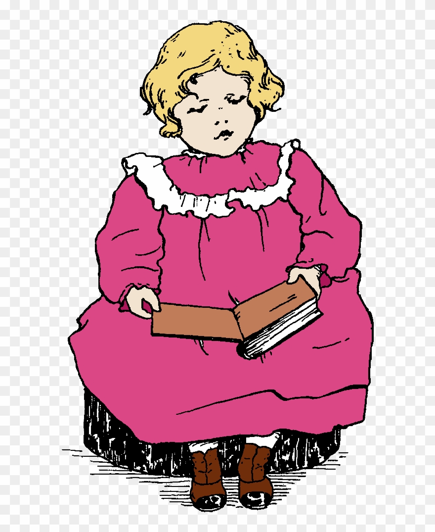 Stock Child Image - Library Clipart