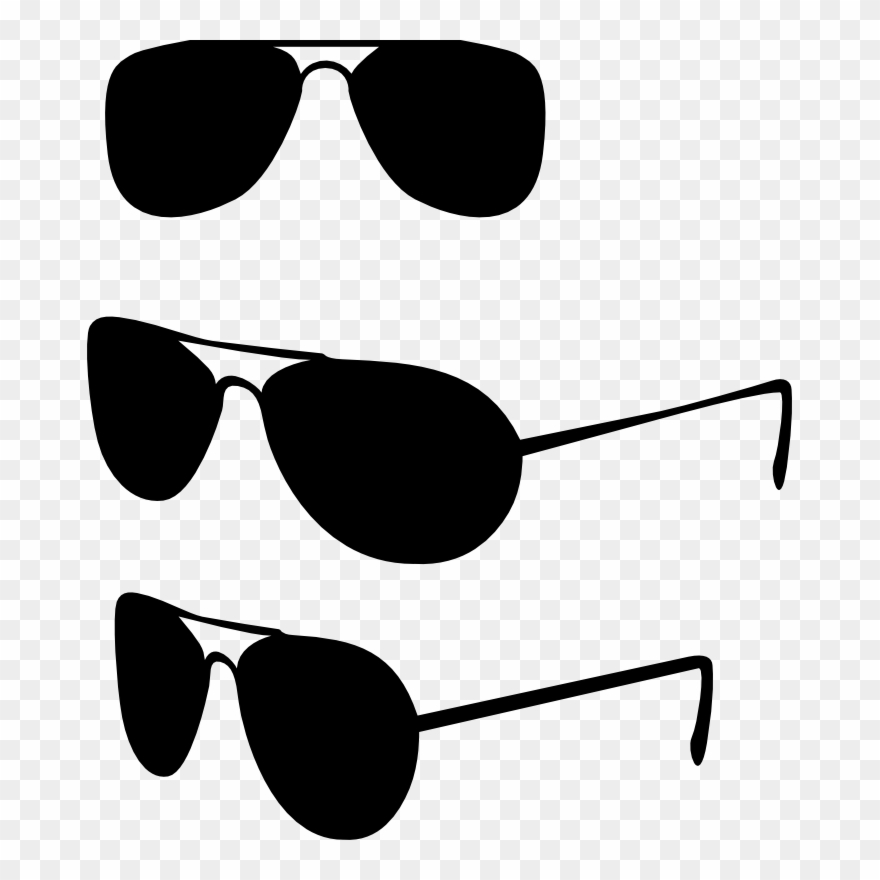 Kacamata Hitam Png Clipart Sunglasses Clip Art - Sun Glasses Draw Png Transparent Png