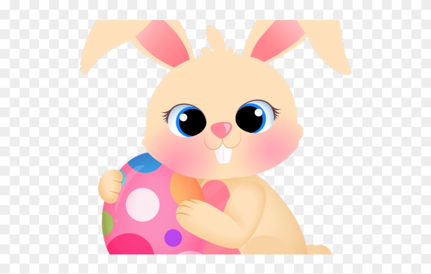 Hare Clipart Happy - Easter Bunny Oval Ornament - Png Download