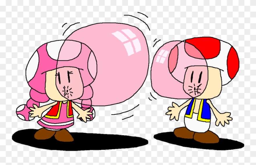 Svg Library Library Toad And Toadette Bubble - Toad Clipart
