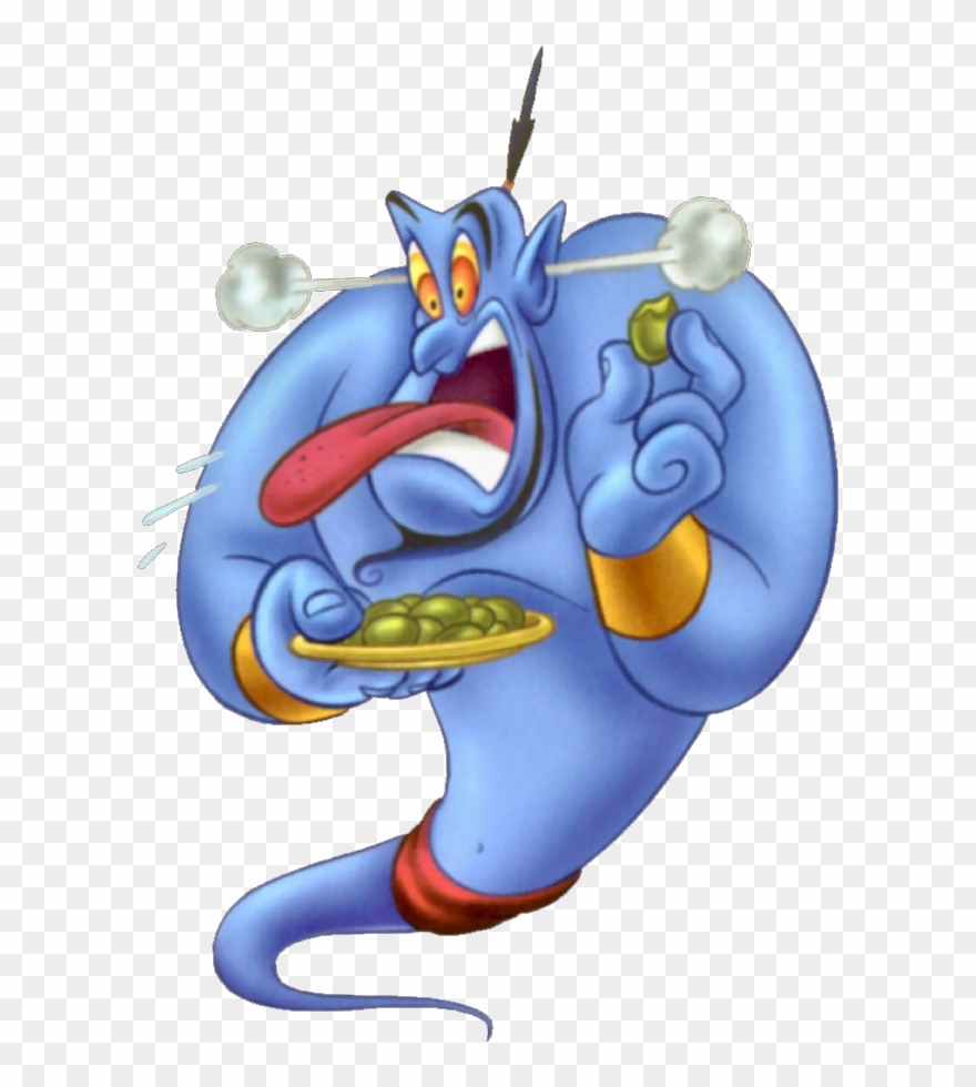 Genie Clipart - Genie From Aladdin Eating - Png Download