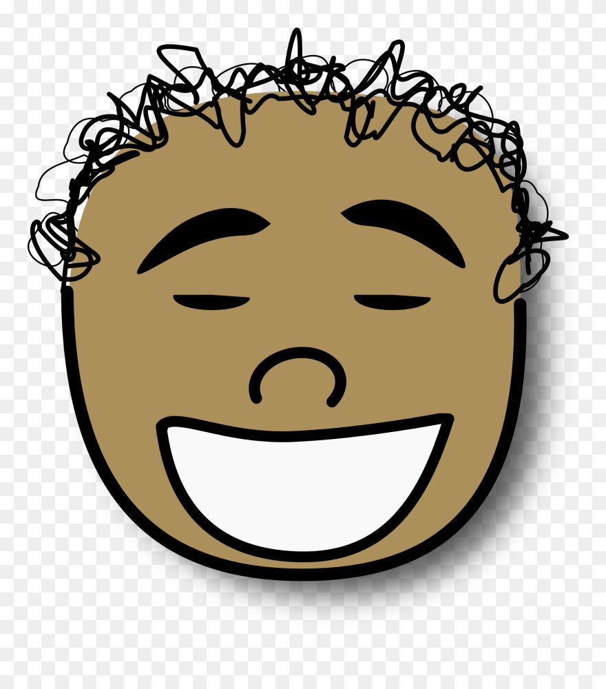 Cartoon Christian Clip Art Laughter Hair Face - Angry Boy Face Clipart - Png Download