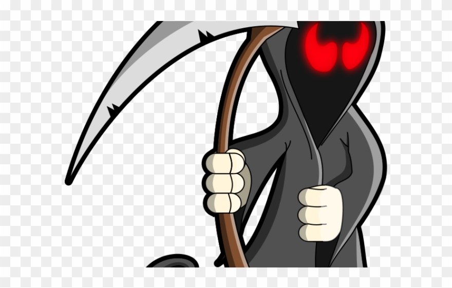 Drawn Grim Reaper Clipart - Reaper Cartoon - Png Download