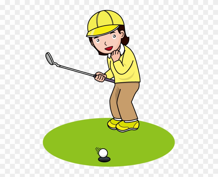 Golf Clip Art Free Downloads - She Is Playing Golf Clipart - Png Download