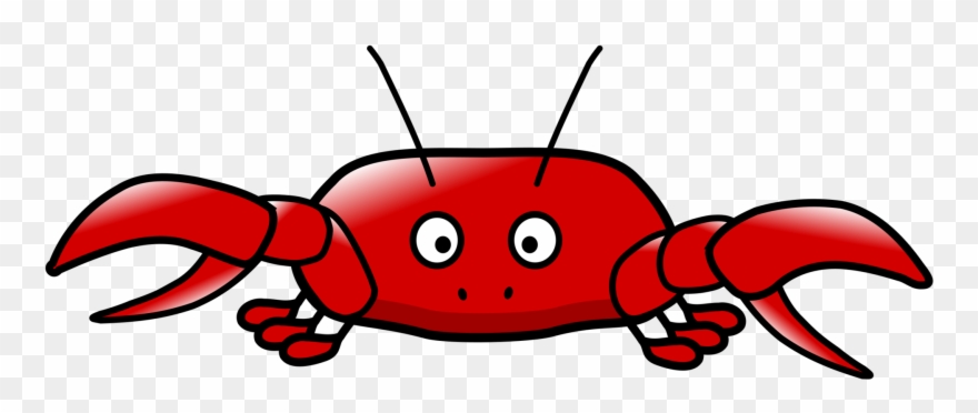 Cartoon Crab Clipart By Hatso1 - Crab Krabbe Clipart - Png Download