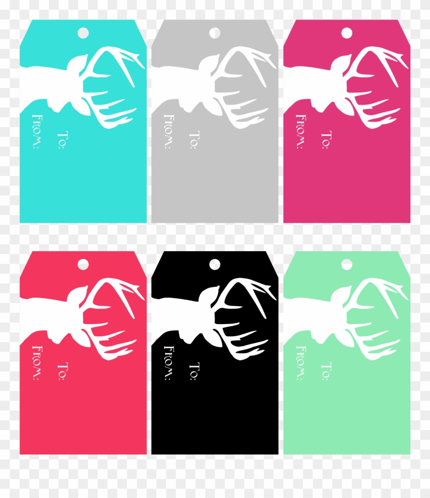 Holiday Gift Tags Png - Christmas Gift Tags Deer Clipart