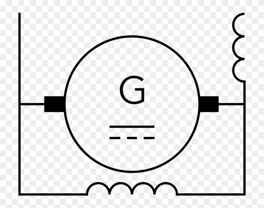Shunt Generator Direct Current Electric Generator Electrical - Iec Dc Generator Symbol Clipart