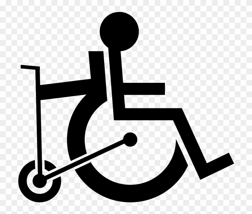 Accessible Toilet Signage Wheelchair Public Toilet - Blue Wheelchair Icon Clipart