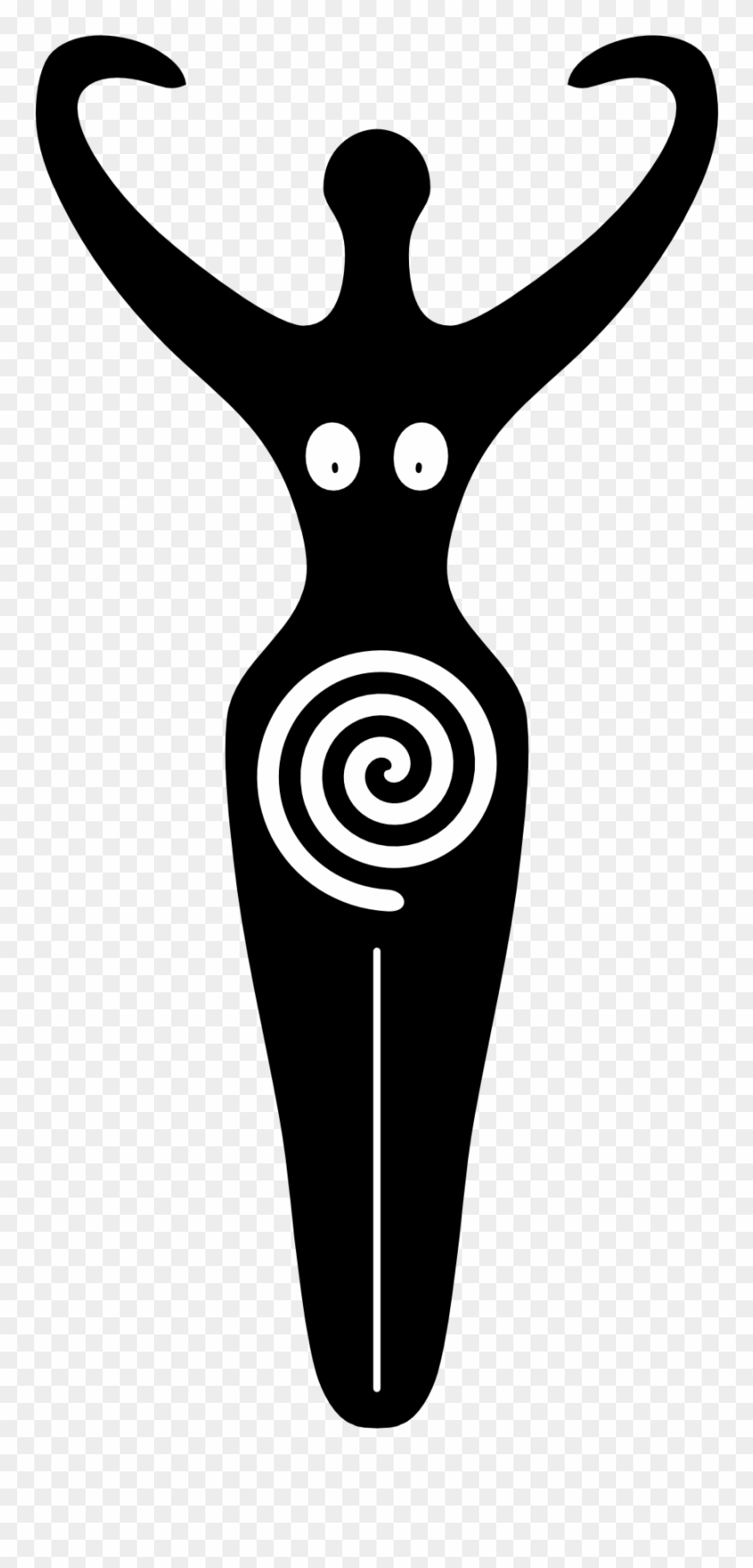 Goddess Clip Art - Goddess Symbol Vector - Png Download