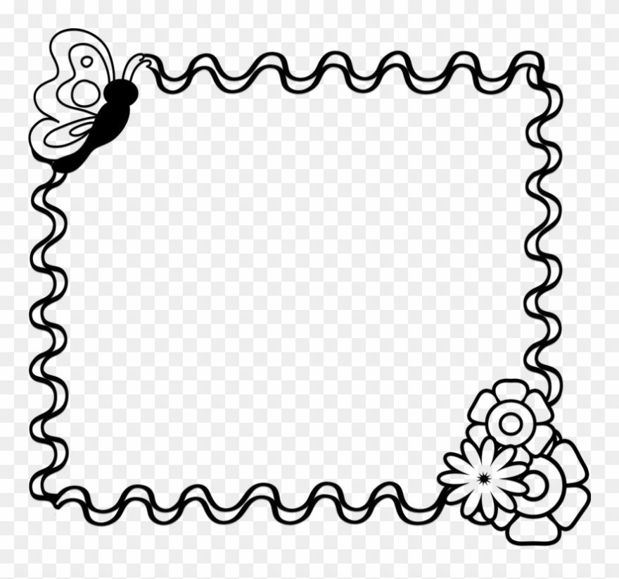 Image Black And White Stock Black And White Border - Black And White Border Design Clipart