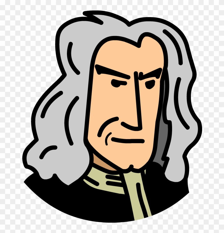 Isaac Newton Cliparts - Isaac Newton Drawing Easy - Png Download