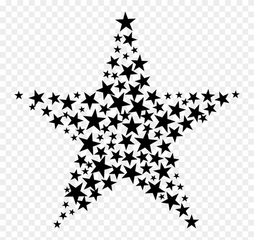 Fractal Art Star Symmetry Geometry - Star Fractal Clipart