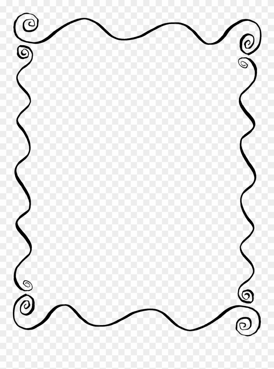 Greeting Cards, Gift Tags, And Lots More - Png Blue Doodle Frame Clipart