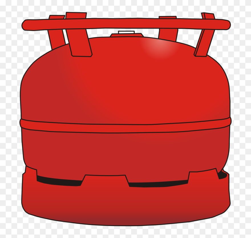 Gas Cylinder Fuel & Fuel Tanks Liquefied Petroleum - Gas Bottle Clip Art - Png Download