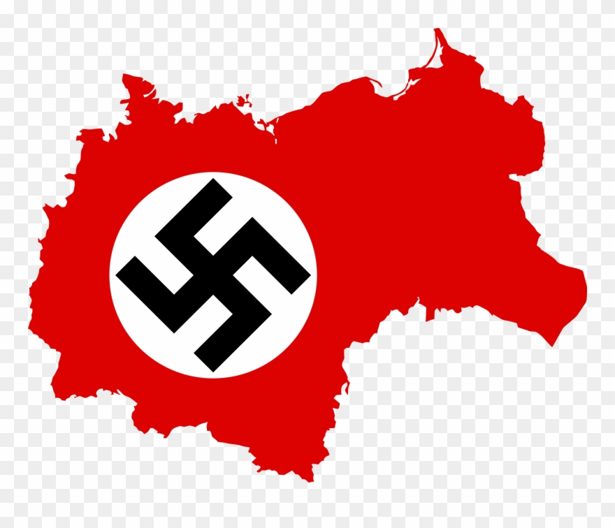 Clipart Info - Nazi Germany Flag Map - Png Download