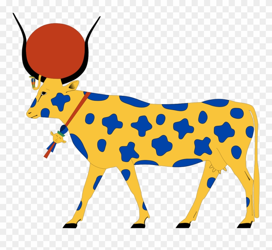 Hathor As A Cow Clipart