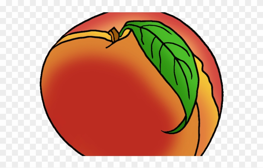 Peach Clipart Ga Peach - Georgia Peach Png Transparent Png