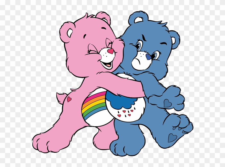 Caring Care Bears Andusins Clip Art Images Cartoon - Lovealot Bear And Grumpy Bear - Png Download