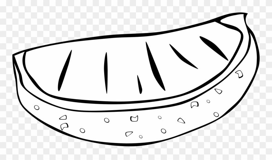 S Clipart Black And White 8 Of - Black In White Fruits - Png Download