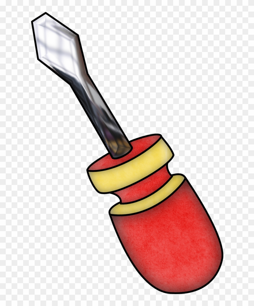 Handyman Clipart Fotos De - Destornillador En Caricatura - Png Download