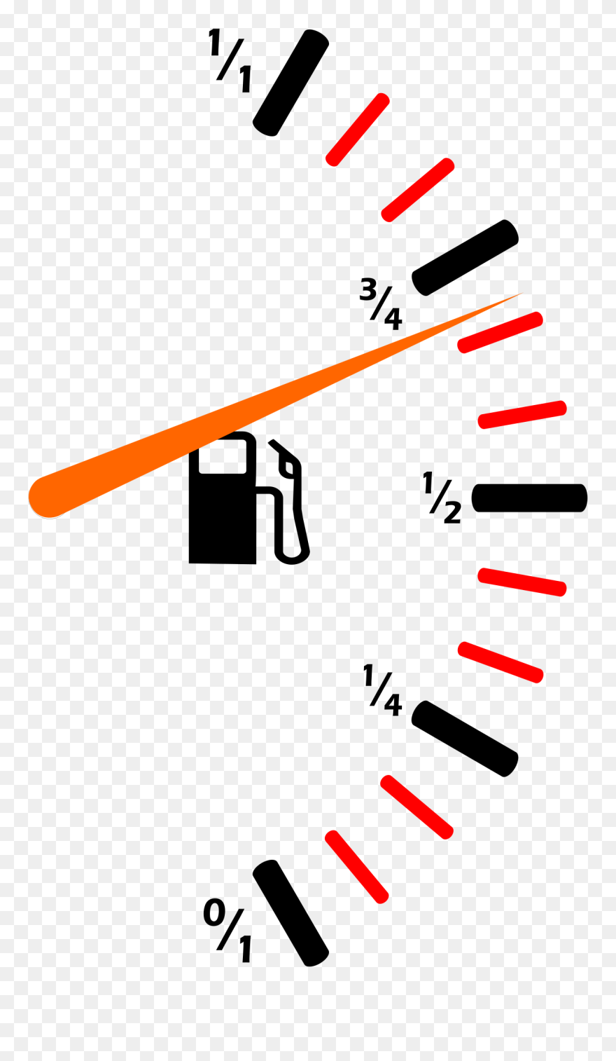Fuel Gauge Car Gasoline Computer Icons Fuel & Fuel - Fuel Gauge Clip Art - Png Download