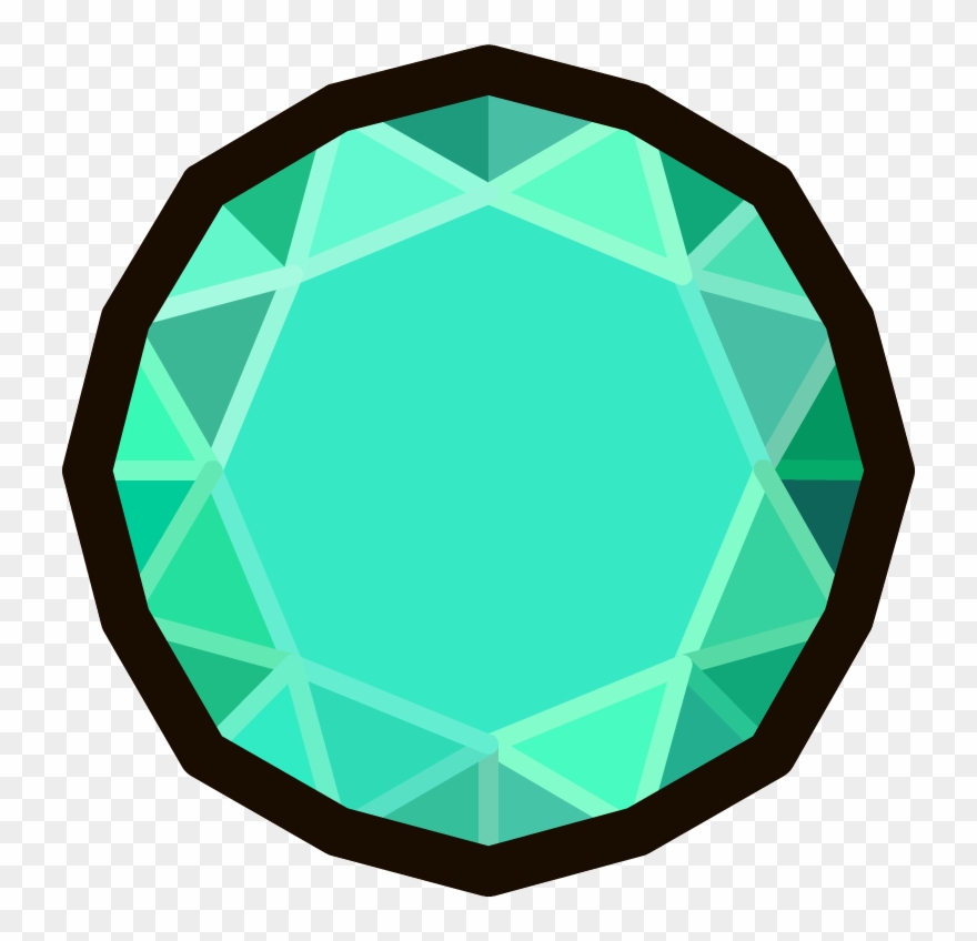 Emerald Clip Art - Club Penguin Diamond - Png Download
